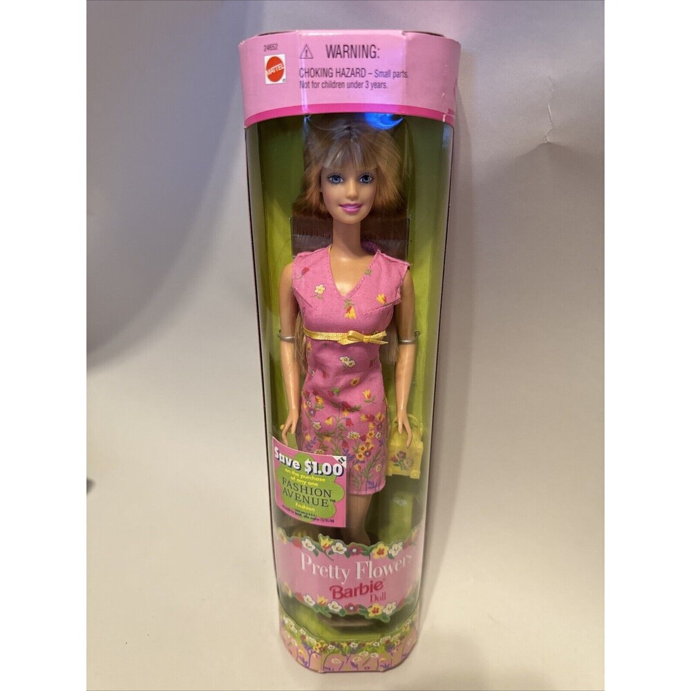 Pretty Flowers Barbie Doll Mattel 1999 Unopened Box Original 24652